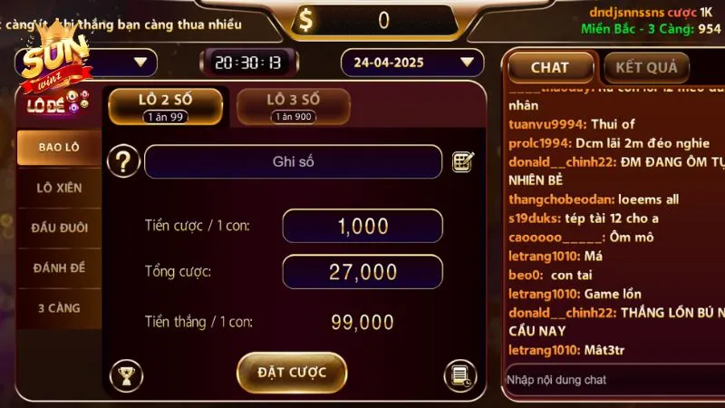 Các kèo lý tưởng để cá cược cho các cặp lô thường về cùng nhau